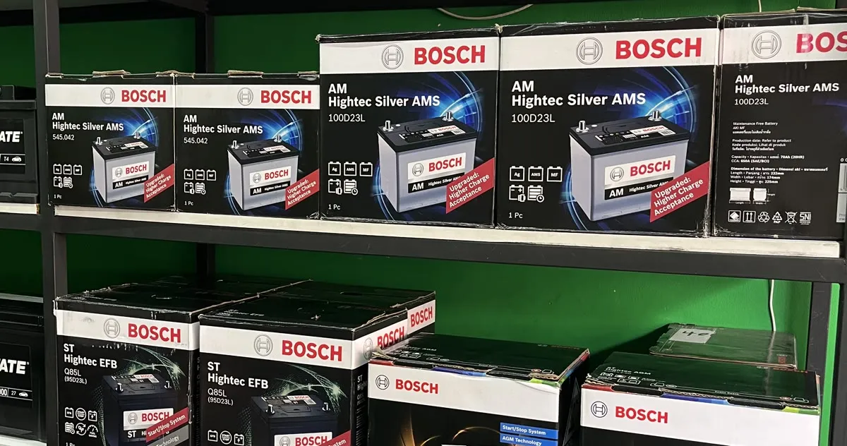 Baterías Bosch Hightec Silver en estantería